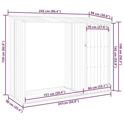 Garden Shed Firewood 2-in-1