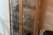 Glass cabinet height 74 inches