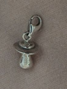 Sterling silver charm - Soother
