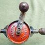 Vintage Stanley Red Rusty Hand Drill Image 4