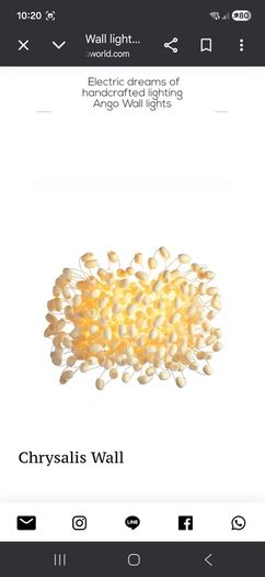 Ango Chrysalis wall sconse