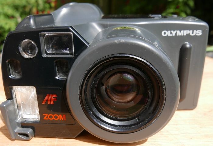 Olympus AZ-300 SuperZoom Compact 35mm Film Camera Black Working, Vintage, Japan