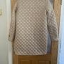 Ladies Cream Classic Diamond quilted pattern Image 8