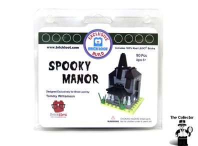 Lego Brick Loot Exclusive Custom Printed Spooky Manor 90 pcs Exclusive RARE AND HARD TO FIND