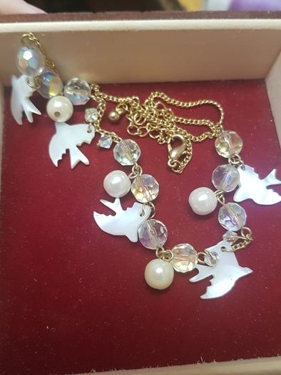 Vintage Delicate Dove Necklace