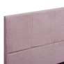 Bed Frame Pink Fabric 150x200 cm Image 5
