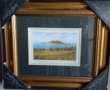 Framed artwork Howth by Irish artist Philip Gray H28cm x W33cm