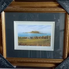 Framed artwork Howth by Irish artist Philip Gray H28cm x W33cm