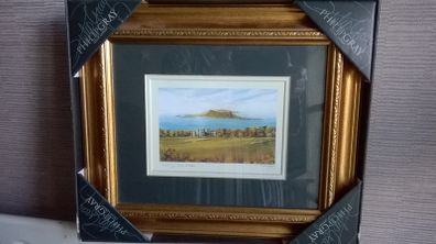 Framed artwork Howth by Irish artist Philip Gray H28cm x W33cm