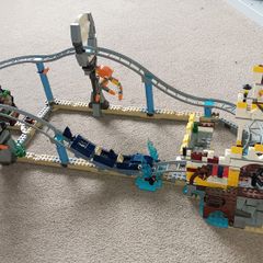 Lego compatible rollercoaster