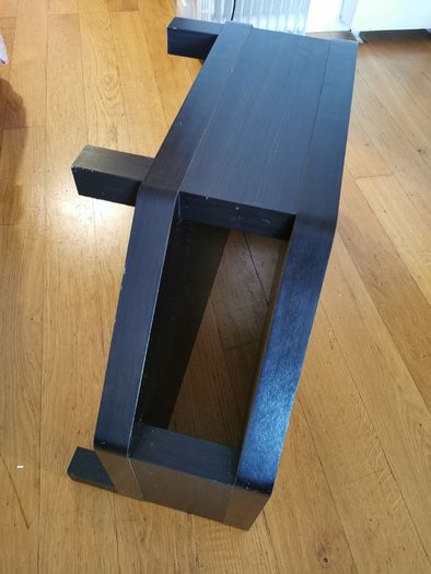 ikea black TV bench