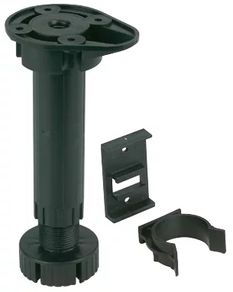 Plinth feet set 150mm screw black pk-4