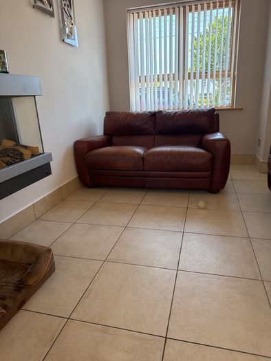 Brown/Tan 2 & 3 seater leather couches