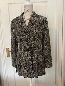 Wallis Leopard Print Jacket - Size 12 Petite