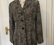 Wallis Leopard Print Jacket - Size 12 Petite