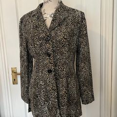 Wallis Leopard Print Jacket - Size 12 Petite