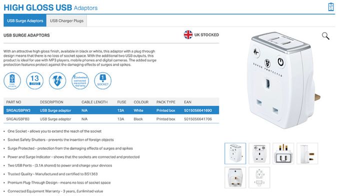 High Gloss Usb Adaptor