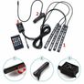 RGB 7Color LED Neon Strip Light 4 stripes Remote Control Car Interior Lighting Image 2