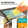 Front Door Canopy, Outdoor Awning, Rain Shelter, 200 x 96cm, Brown Image 6