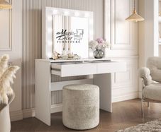 Monique Vanity table with Hollywood mirror LED