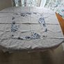 Linen Tablecloth Blue Willow Image 2