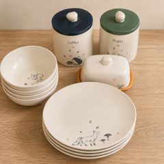 Brand new  & Kensington Woodland ceramic kitchen and tableware set.