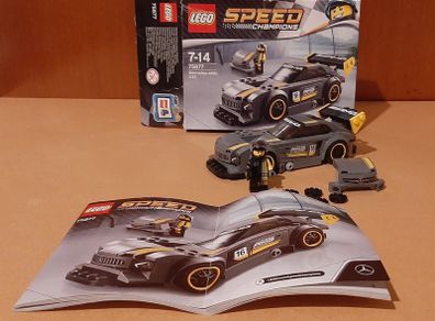 LEGO Speed Champions 75877 Mercedes-AMG GT3.  Used and discontinued set from 2017. Good condition.