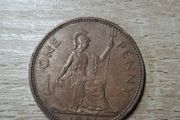 Great Britain UK 1961 One Penny Elizabeth II Coin - free standard postage