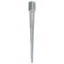 Ground Spikes 12 pcs Silver 7x7x90 cm Galvanised Steel Image 2