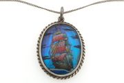 Vintage 925 Sterling Silver Real Butterfly Necklace
