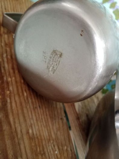 Old Hall,  Stainless steel, vintage teapot and jug