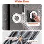 Shower Panel Tower System with Rainfall Shower Head, LED, 53 in Brushed Stainless Steel Shower Column, 6-Function Faucet, Wall-Mount Rain Massage System with 5 Body Jets, Handheld, Tub Spout Image 4