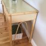 Beautiful Cane Console Table With 2 Drawers Image 3