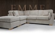 Emme Beige L Shaped Corner Sofa