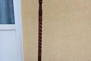 Vintage Mahogany Barley Twist Coat Hanger