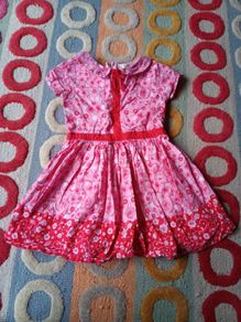 Beautiful Yumi girl pink flowery dress