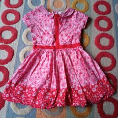 Beautiful Yumi girl pink flowery dress
