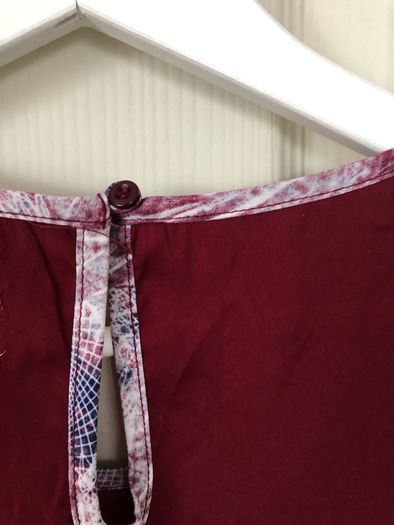 Maroon Tshirt with Decorative Pocket