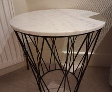 Side Table with Marble Top