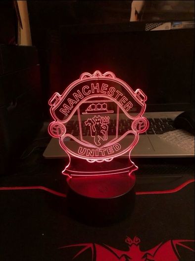 3D Manchester United lamp