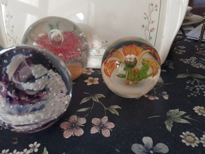 Large Art Glass Sphers/Balls