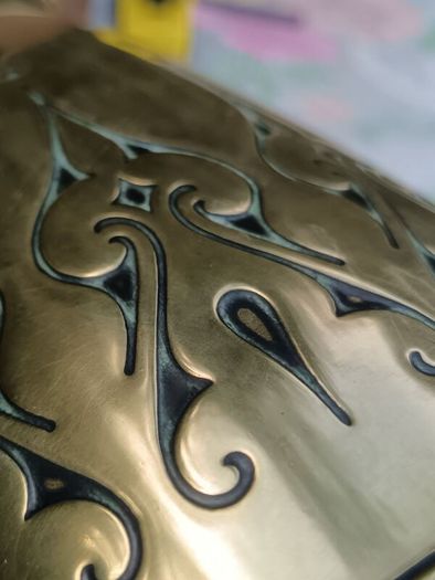 40 cms Daalderop Art Deco Copper and Brass Vase