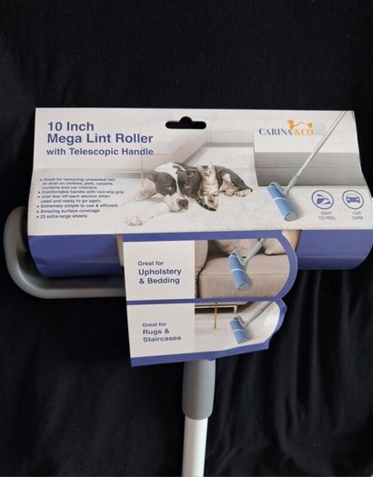 Brand New Carina & Co Mega Lint Roller With Telescopic Handle x25 Sheets - RRP - 13.99