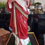 Stunning vintage hand-painted Sacred Heart of Jesus statue Image 4