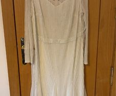 Joanna Hope Bridal Ivory Beaded Maxi Dress Art Deco Gown UK 20