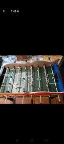 football air hockey and pool table