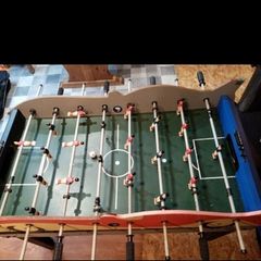 football air hockey and pool table