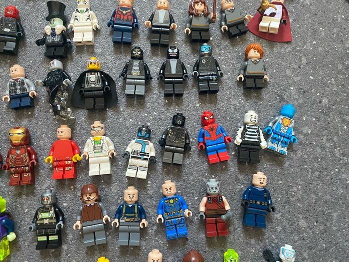 LEGO Mini Figures Star Wars Ninjago Marvel Superhero Spider Man Batman Hulk Iron Man Mickey Mouse