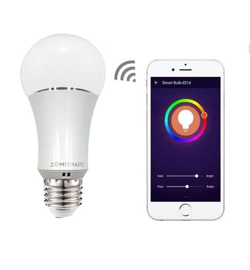 E27 WiFi RGB Led Bulb Light Voice Control by Alexa Echo Google Home 2.4G WiFi Control by APP White Color Available