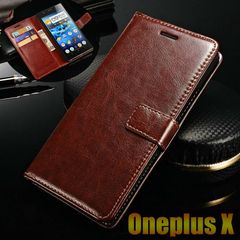 100% Handmade Luxury Leather Flip Case Cover For OnePlus X